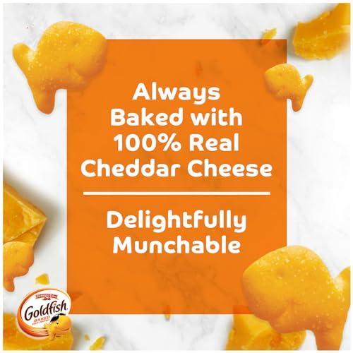 Campbell\'s Goldfish Cheddar Cheese Crackers, 27.3 Oz Carton, and Campbell\'s Condensed Chicken Noodle Soup, 10.75 Oz Can (Pack of 4)