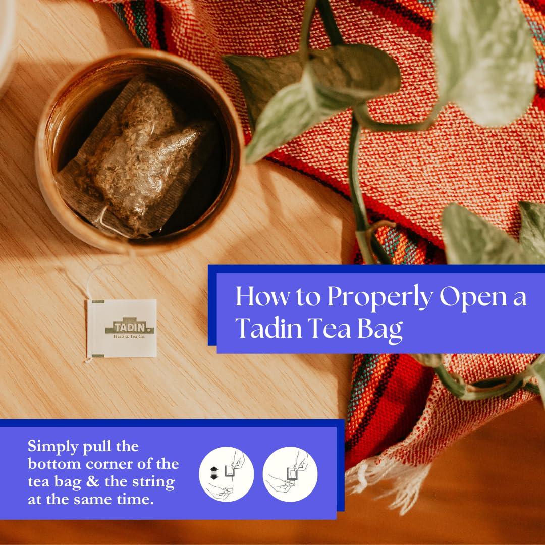 Tadin Herb and Tea Tadin Organic Turmeric Ginger Tea, Herbal Tea, Digestive Tea, Organic Tea, Ginger Turmeric Tea, Caffeine Free Tea, Wellness Tea, 20 Tea Bags Per Box, Pack of 6