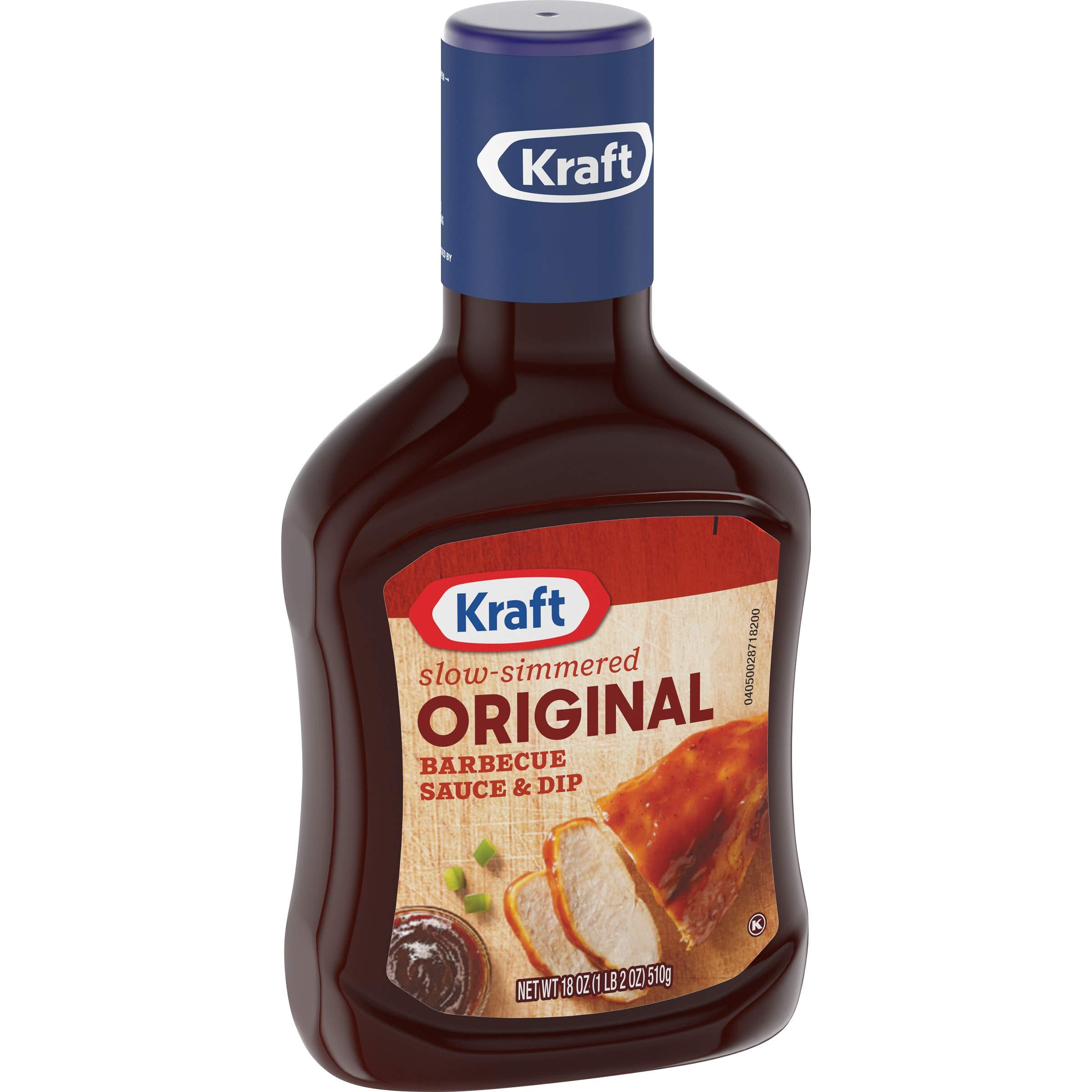 Kraft Kraft Original Slow-Simmered BBQ Barbecue Sauce (18 oz Bottle) (Pack of 2)