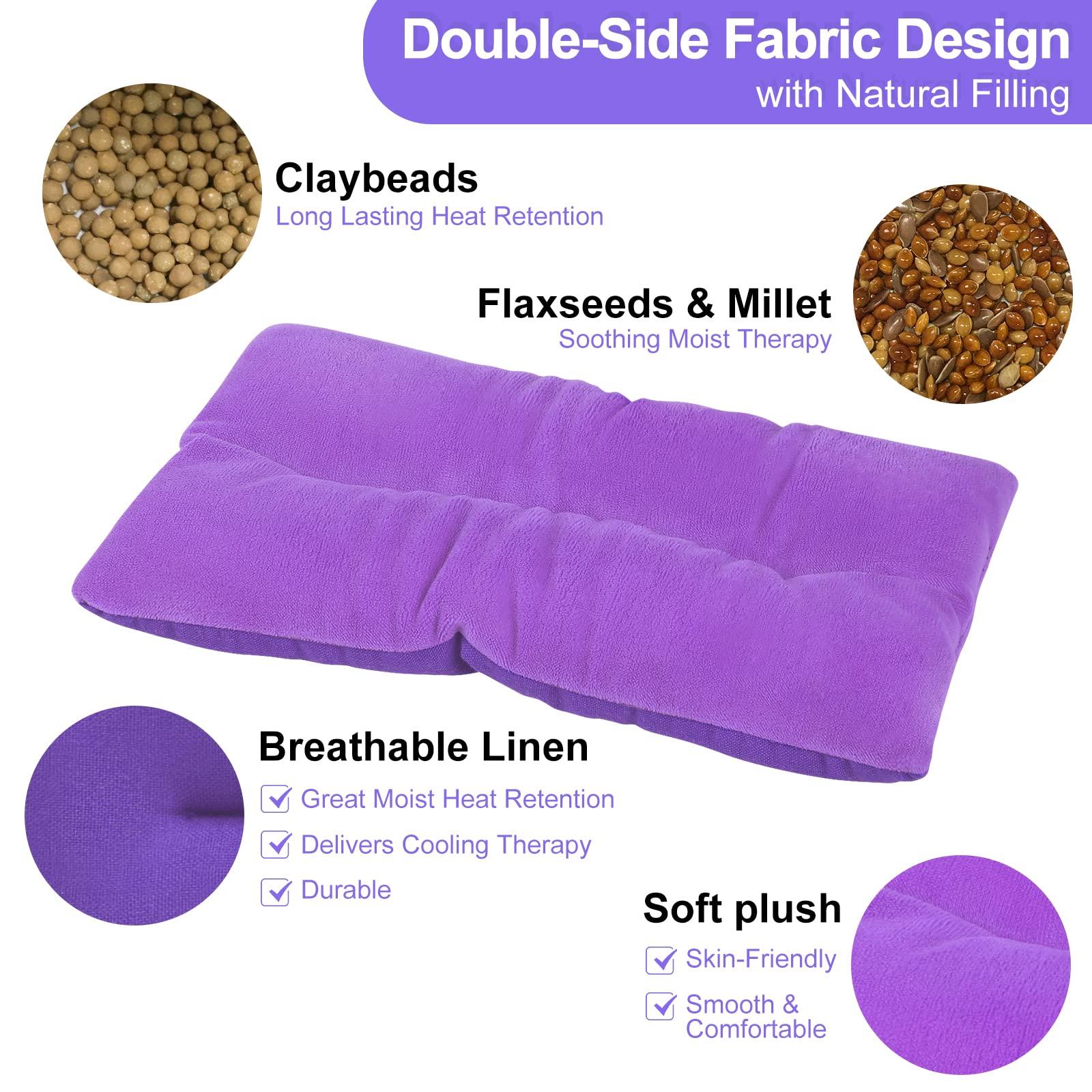 Atsuwell Microwave Sleep Eye Mask and Heating Pad Both for HEATTherapy and Cold Compress