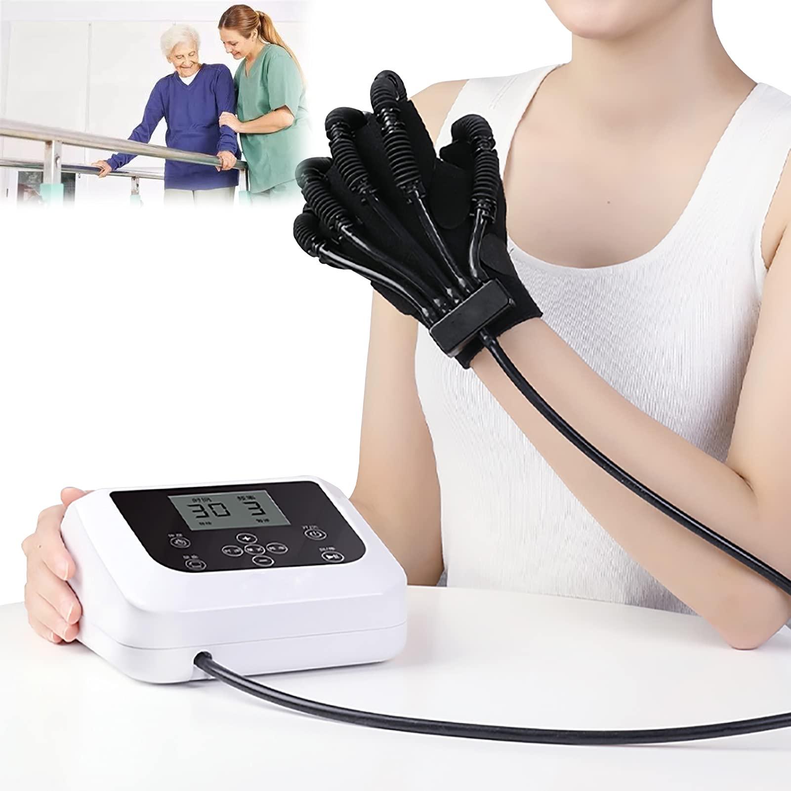 ZZBB ZZBB Exoskeleton Manual Training Finger Orthoses Exercise Five Fingers Soft Resting Hand Splint for Flexion Contracture,Right,M