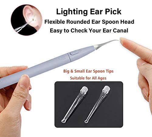 BOCOOLIFE BOCOOLIFE Ear Cleaning Kit, Ear Wax Removal Tool Ears Cleaner, Ear Wash Irrigation Kit with Lighted Ear Curette Pick,Ear Basin,30 Ear Tips,Cotton Swabs,Safe and Easy Clean Ear Blockage Wax of All Ages