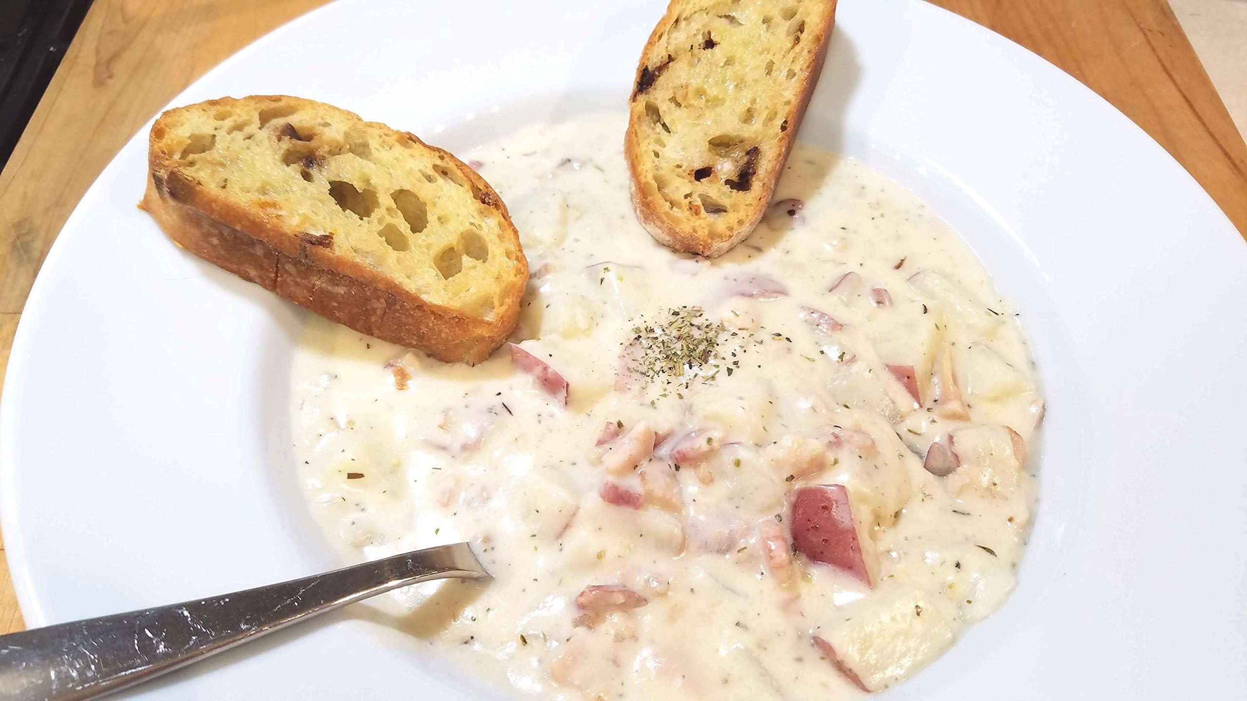 BOSTON SPICE "START A REVOLUTION IN YOUR MOUTH" Boston Spice Revolutionary Clam Chowdah Gourmet Seasoning Blend To Make Your Own New England Style Clam Chowder Soup in about 30 minutes 1/2 Cup Jar wt.1oz/29g