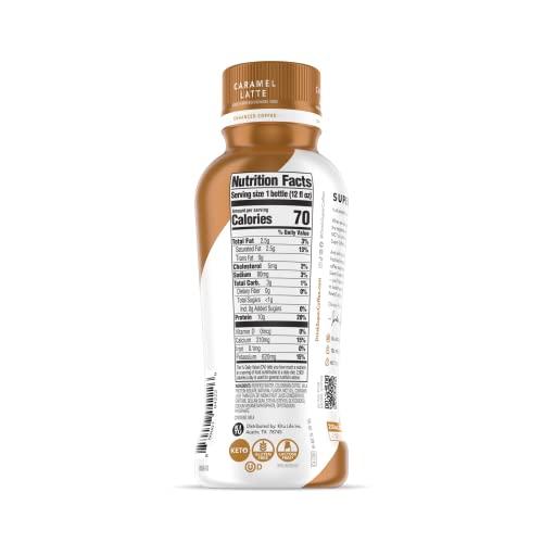 Super Coffee KITU SUPER COFFEE, Iced Keto Coffee (0g Added Sugar, 10g Protein, 70 Calories) [Caramel] 12 Fl Oz, 12 Pack | Iced Coffee, Protein Coffee, Coffee Drinks, Smart Coffee - SoyFree GlutenFree