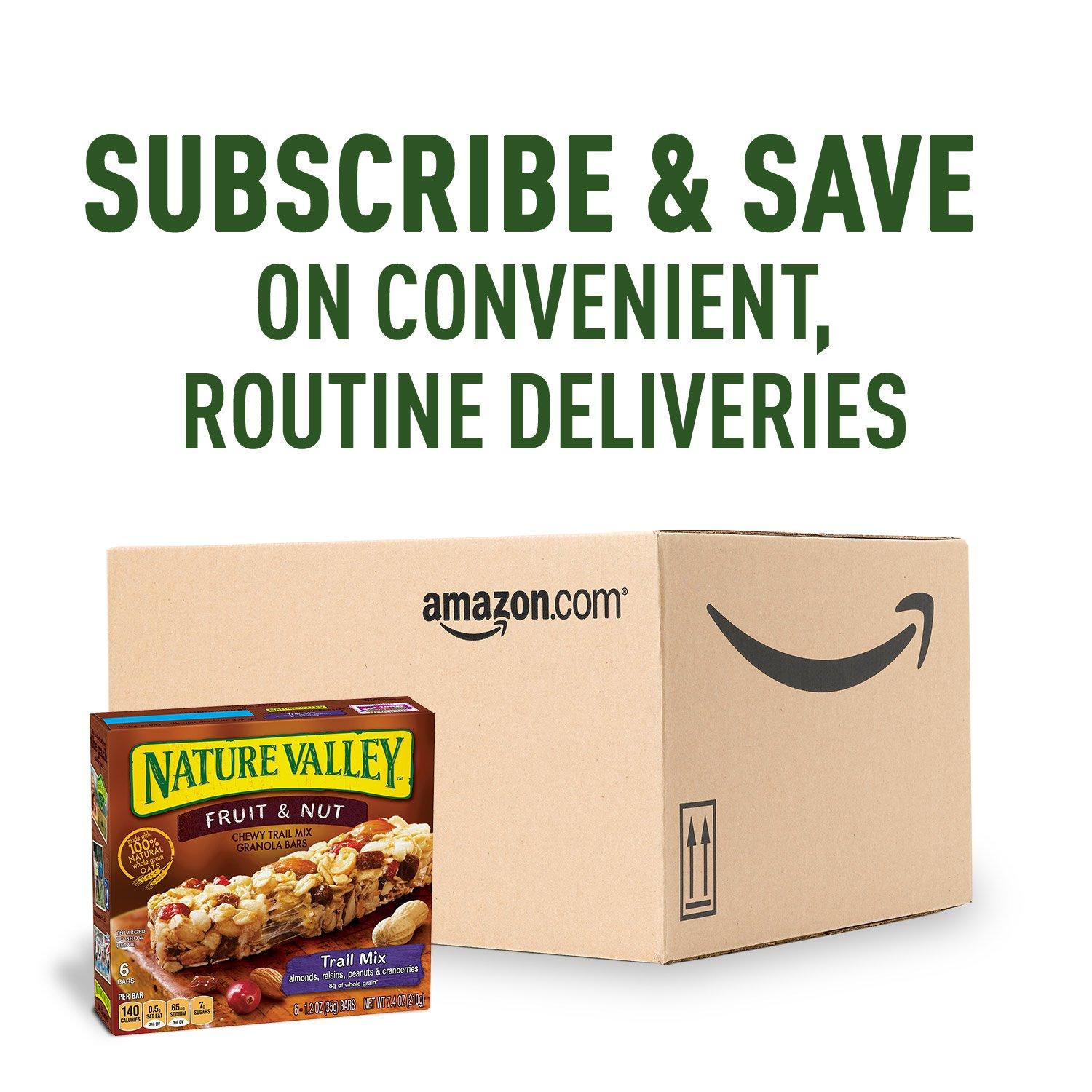 Nature Valley Nature Valley Chewy Fruit and Nut Granola Bars, Trail Mix, 6 Bars, 7.4 OZ (Pack of 12)