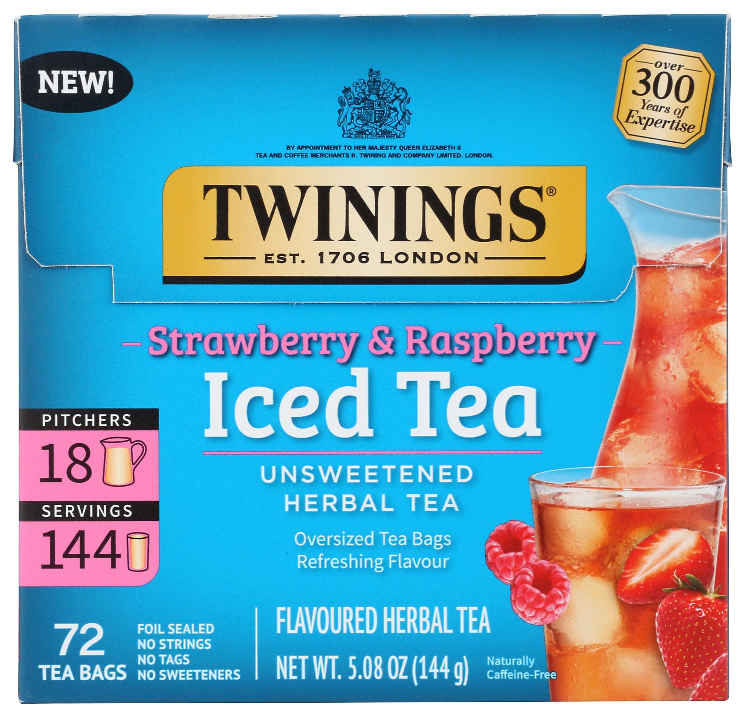 Twinings Twinings Strawberry & Raspberry Herbal Iced Tea Bags, 72 CT