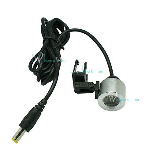 Dental Lab Surgical Medical Binocular Eye Loupe Glass 3.5X Amplification Magnifier with Led Headlight Clip Type