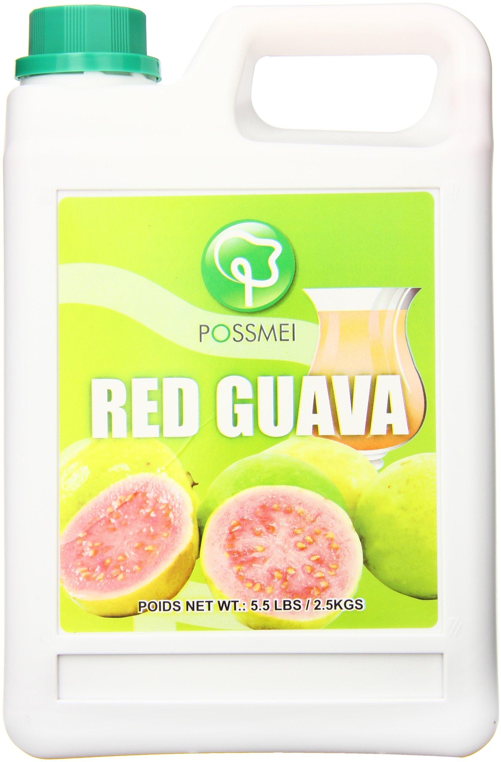 Possmei Possmei Flavored Syrup, Red Guava, 5.5 Pound