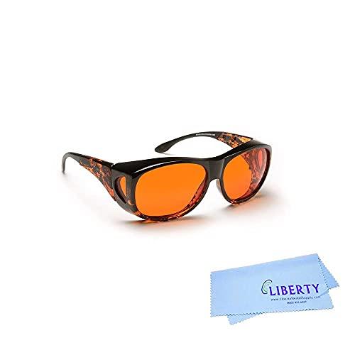 Eschenbach Optik Eschenbach Optik Solar Shield Sunglasses - Polycarbonate Sunglasses for Men and Women Orange Filtered UV Protection Sunglasses (Small)