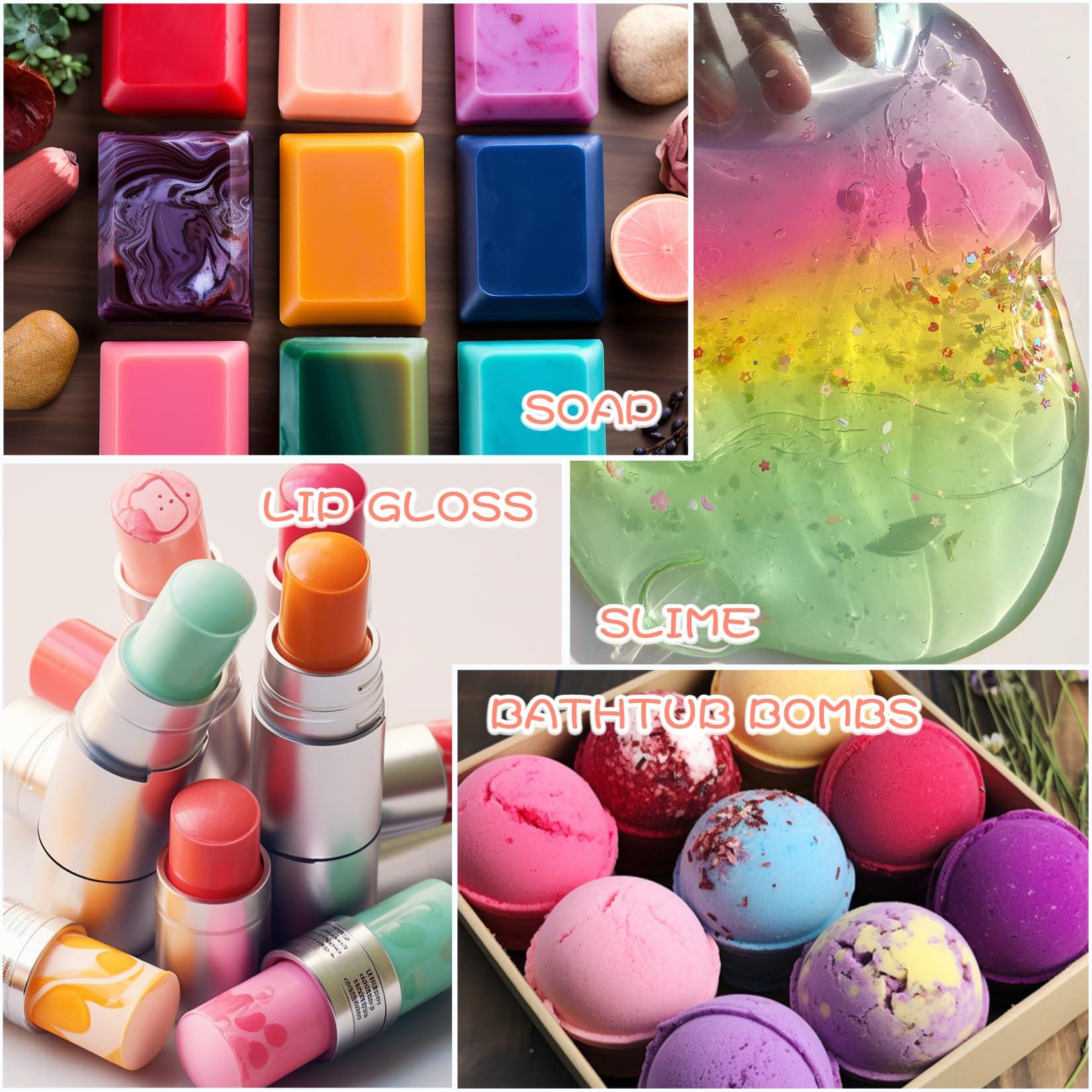 Muloen Food Flavoring Oil - Concentrated Candy Flavoring, 8 Lip Gloss Flavoring Oil, Cake Flavoring for Baking, Drinks, Cooking, Slime Making, Water & Oil Soluble - 0.25 Fl Oz