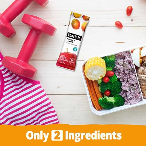 That\'s it. Thats it. Variety, 100% Natural Real Fruit Bar, High Fiber Vegan, Gluten Free Healthy Snack, Paleo for Children & Adults, Non GMO No Added Sugar, (Mango, Cherry, Banana) (36 Pack)