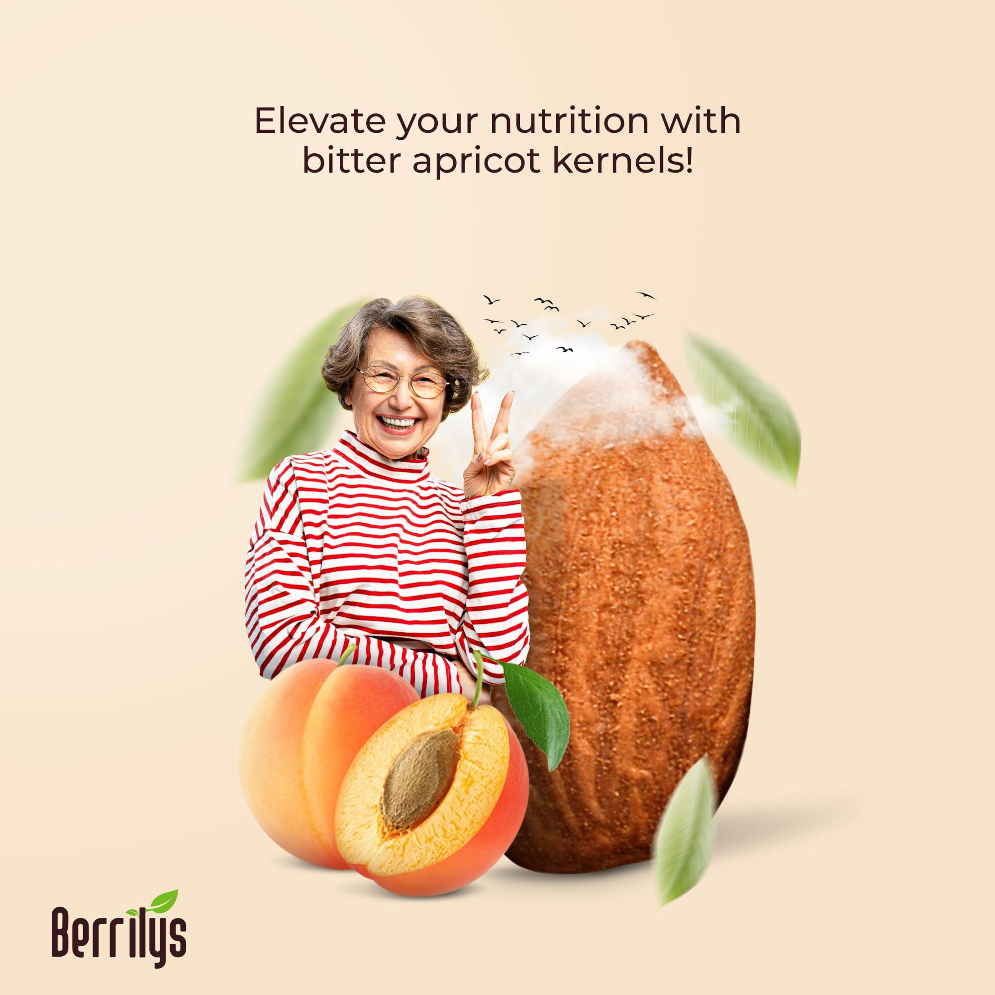 Berrilys Bitter Apricot Kernels, USDA Organic, Natural Bitter Apricot Seeds, 10 oz, Vegan, Non-GMO, Gluten Free