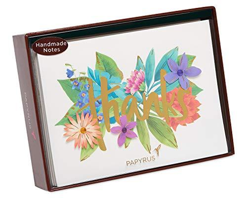 Papyrus Papyrus Thank You Cards with Envelopes, Botanical Floral (8-Count)