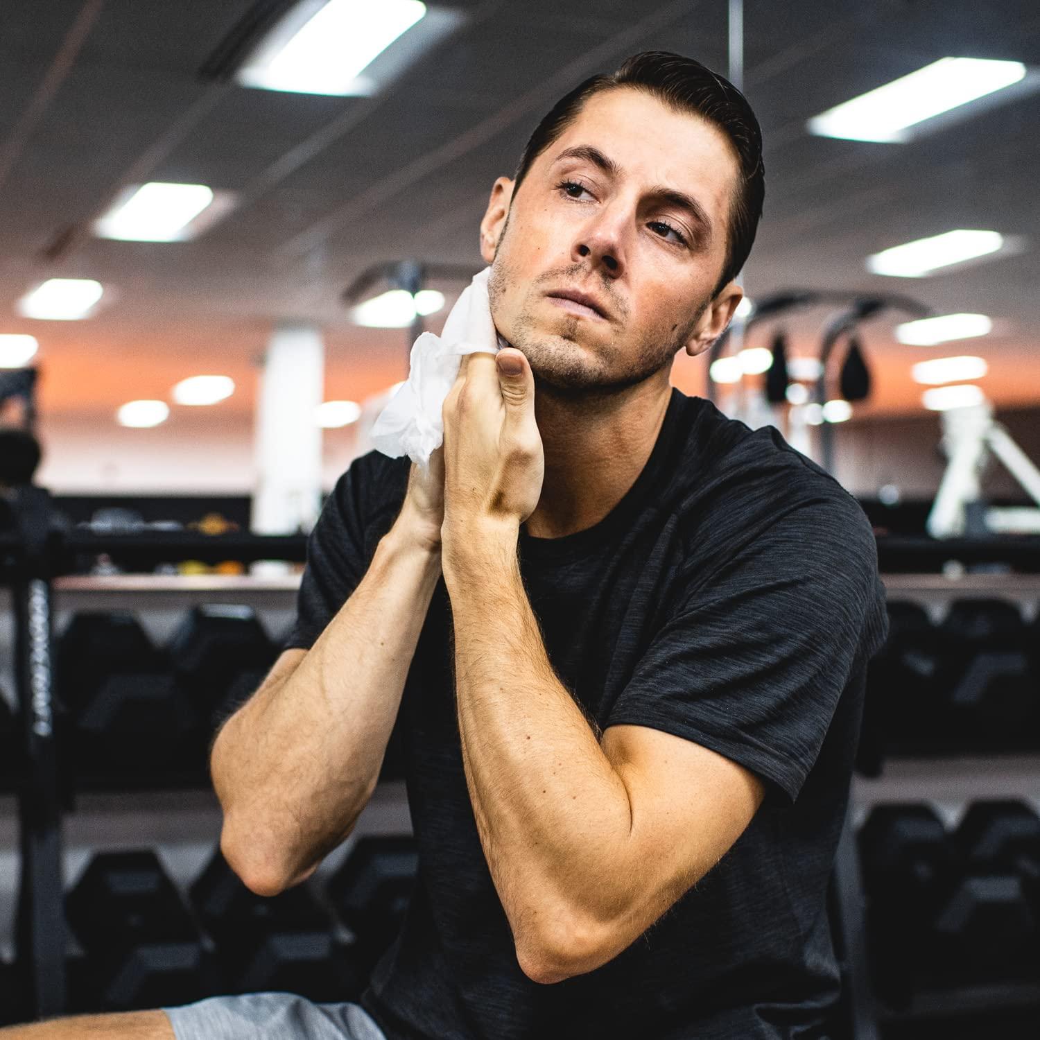 Defense Soap Defense Soap All Natural Peppermint Body Wipes 2PK with Tea Tree Oil | Wrestling, Combat, Camping, Gym, Post Workout Shower Wipes for Men and Women. 40 Count (Pack of 2)