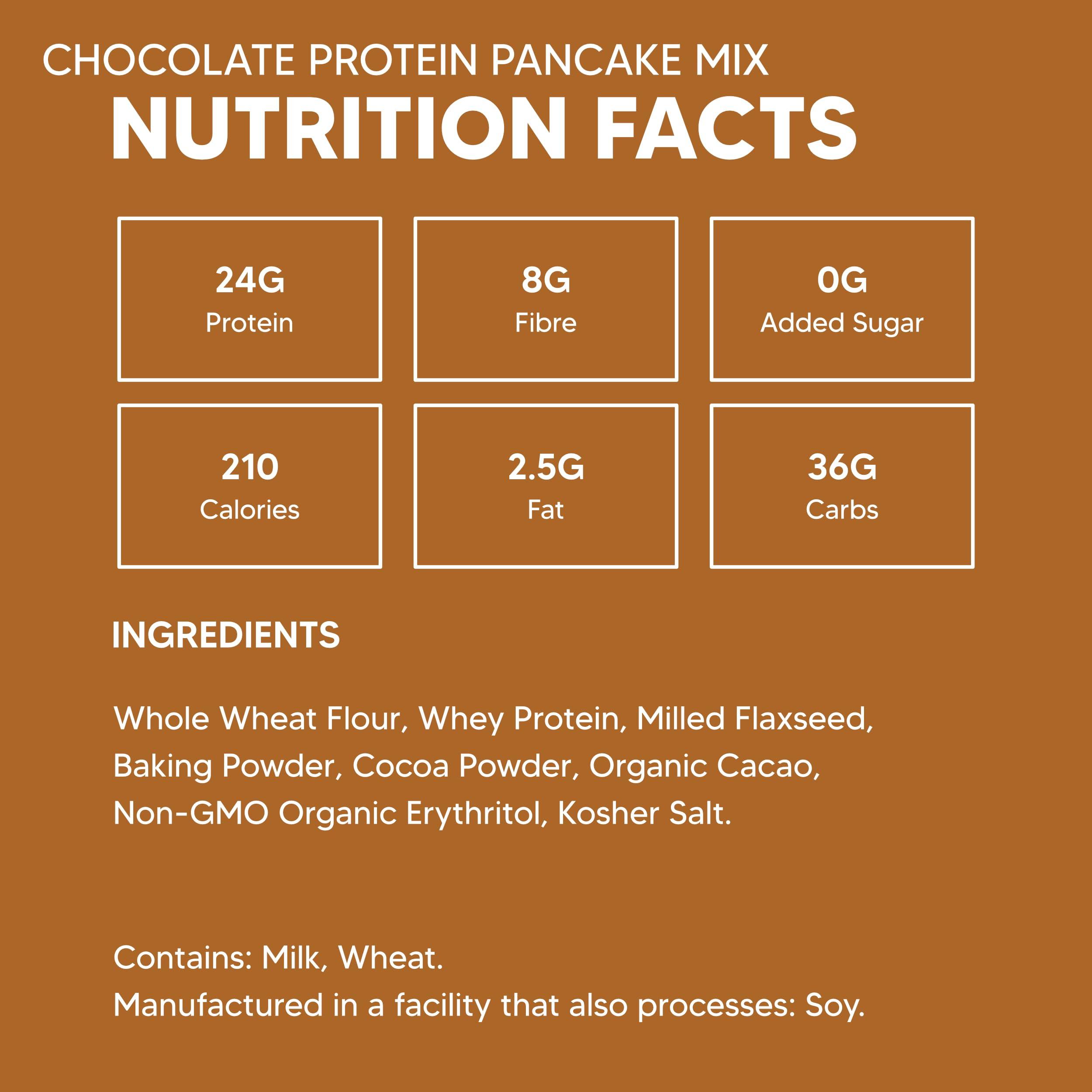 Flourish Flourish - Protein Pancake & Waffle Mix, Whey Protein Isolate & Flax Seed, Non-GMO, No Added Sugar, Superfood, High Protein & Fiber, Just Add Water - Chocolate, 16oz