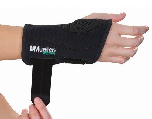 MUELLER Mueller Fitted Wrist Brace Green Line Right Fitted Wrist SM/MD 5-8"