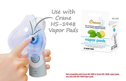 Crane Crane Cordless Rechargeable Warm and Cool Mist Steam Inhaler EE-5948 Provides Instant Relief from Allergies, Cold, Flu, Congestion and Sinus Irritations for Children and Adults