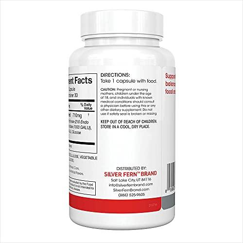 Silver Fern Silver Fern Bloat & Gas Relief Digestive Enzyme Blend - 2 Bottles = 60 Servings - FODMAP & Bloating Digestion Supplement with Tolerase L, Pectinase & More (2 Bottles)