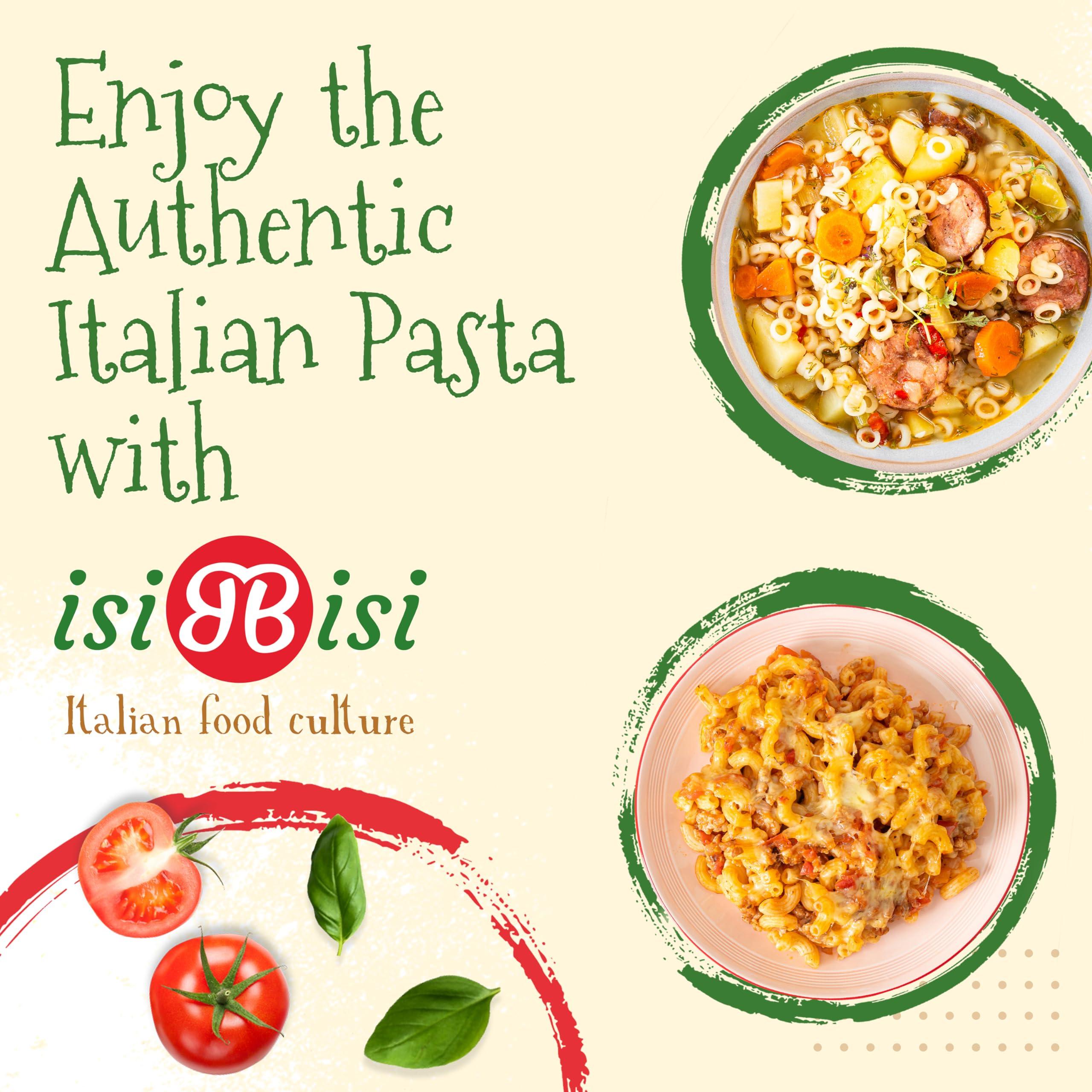 isiBisi isiBisi Gluten Free 3-Pack Elbow Macaroni and 2-Pack Tubetti Pasta Organic Pasta Noodles Made With Corn and Rice Flour Healthy, Authentic Italian Pasta Vegan, Non-GMO, Made in Italy