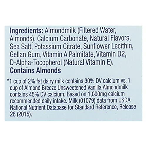 Blue Diamond Almonds Blue Diamond Almond Breeze Unsweetened Vanilla 64 Oz (Pack of 8)