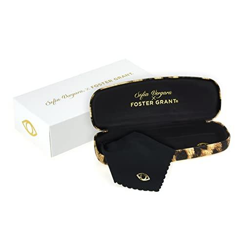 Sofia Vergara x Foster Grant Sofia Vergara x Foster Grant women\'s Gloria Blue Light Multi Focus Glasses Reading Glasses, Black, 51mm US