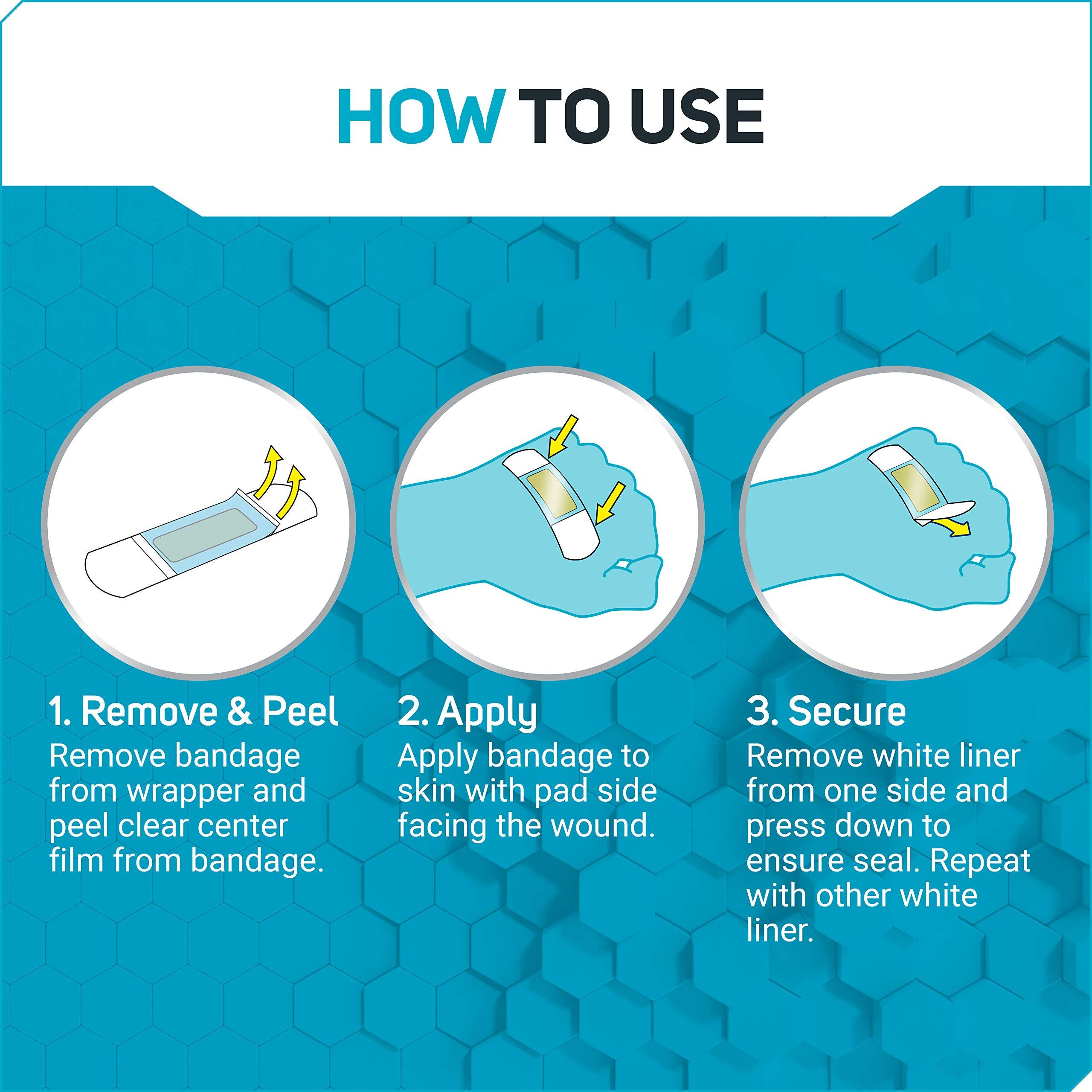 Care Science Care Science Fast-Healing Waterproof Hydrocolloid Gel Pad Bandages, XL, 2 in x 3 in, 12 ct | 100% Waterproof Seal, for Blisters or Wound Care