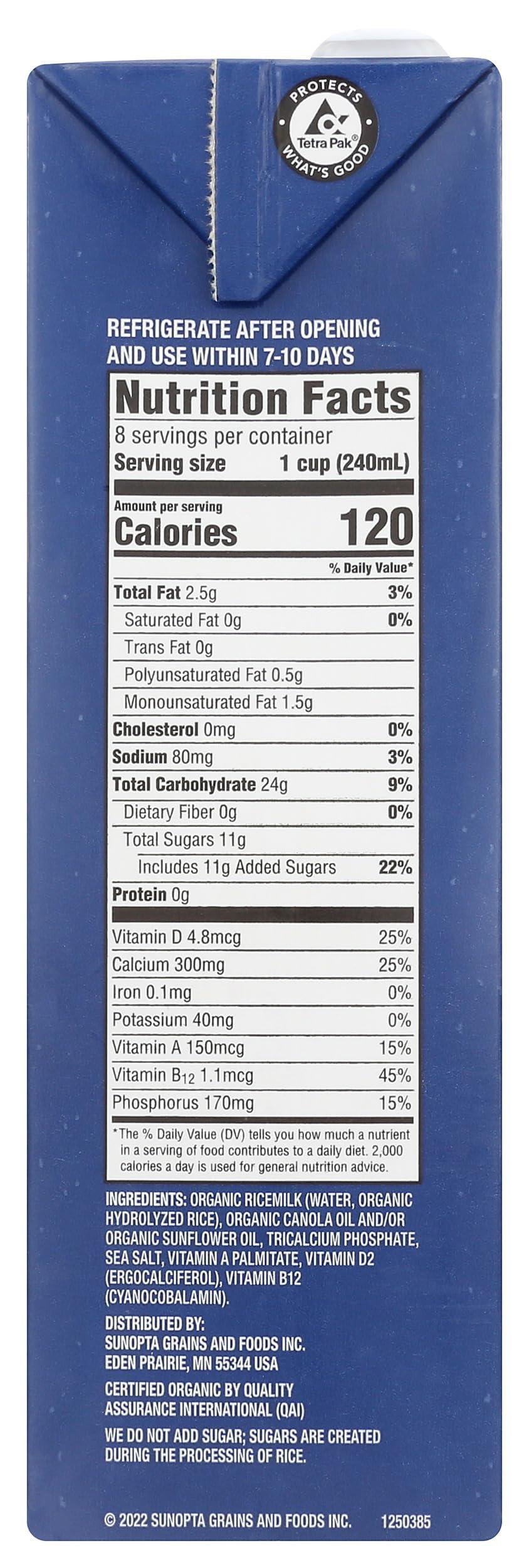 Dream DREAM Organic Enriched Original Rice Dream, 64 FZ