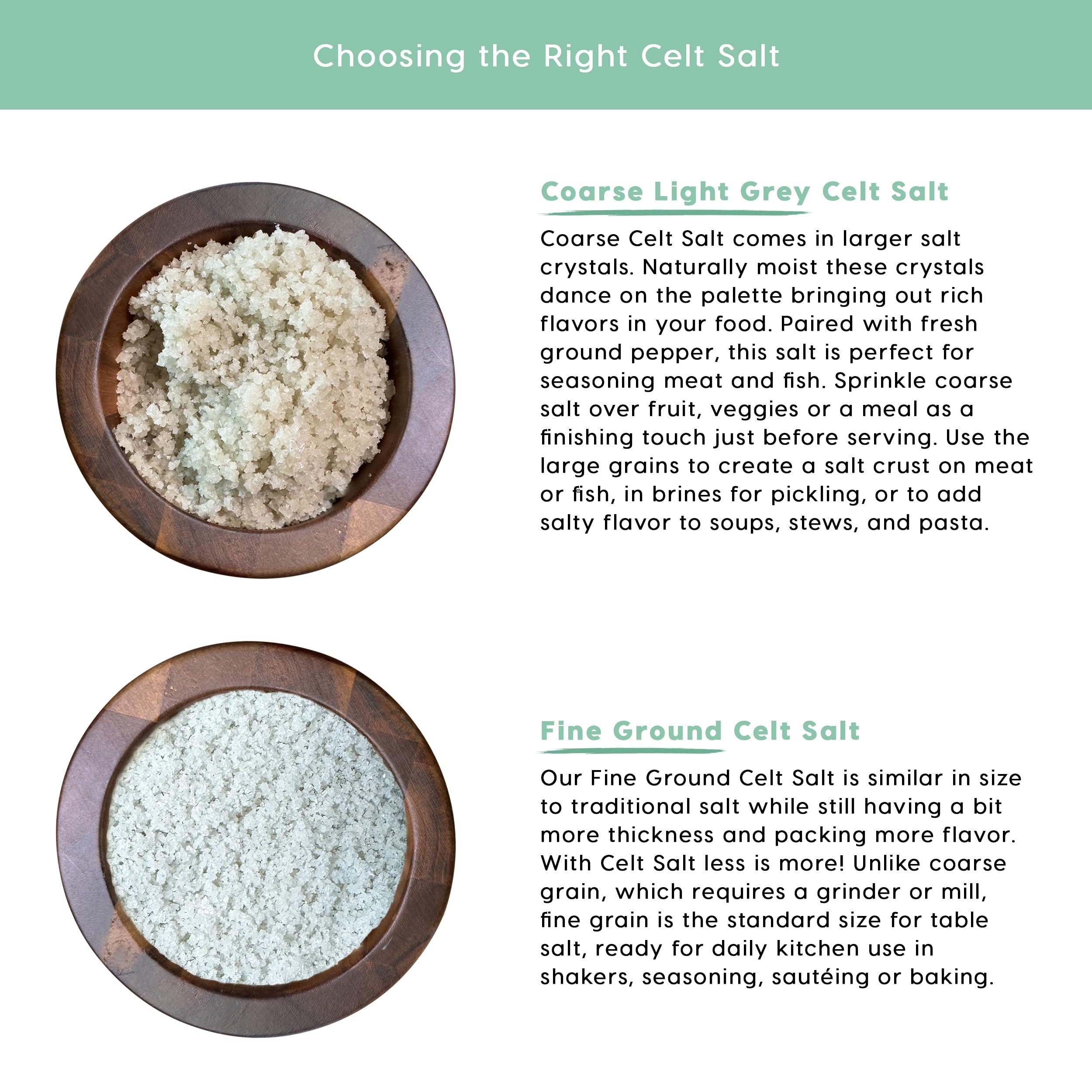 Celt Salt by Nature\'s Pantry Celtic Salt Light Grey Coarse, Celt Salt By Natures Pantry, 82+ Minerals, non-GMO, Organic & Unrefined, Gluten-Free, Authentic, Sal, Hand Harvested, Cooking, Baking, Pickling, Electrolytes, Healthy Seasoning,1 lb (16oz) Bag