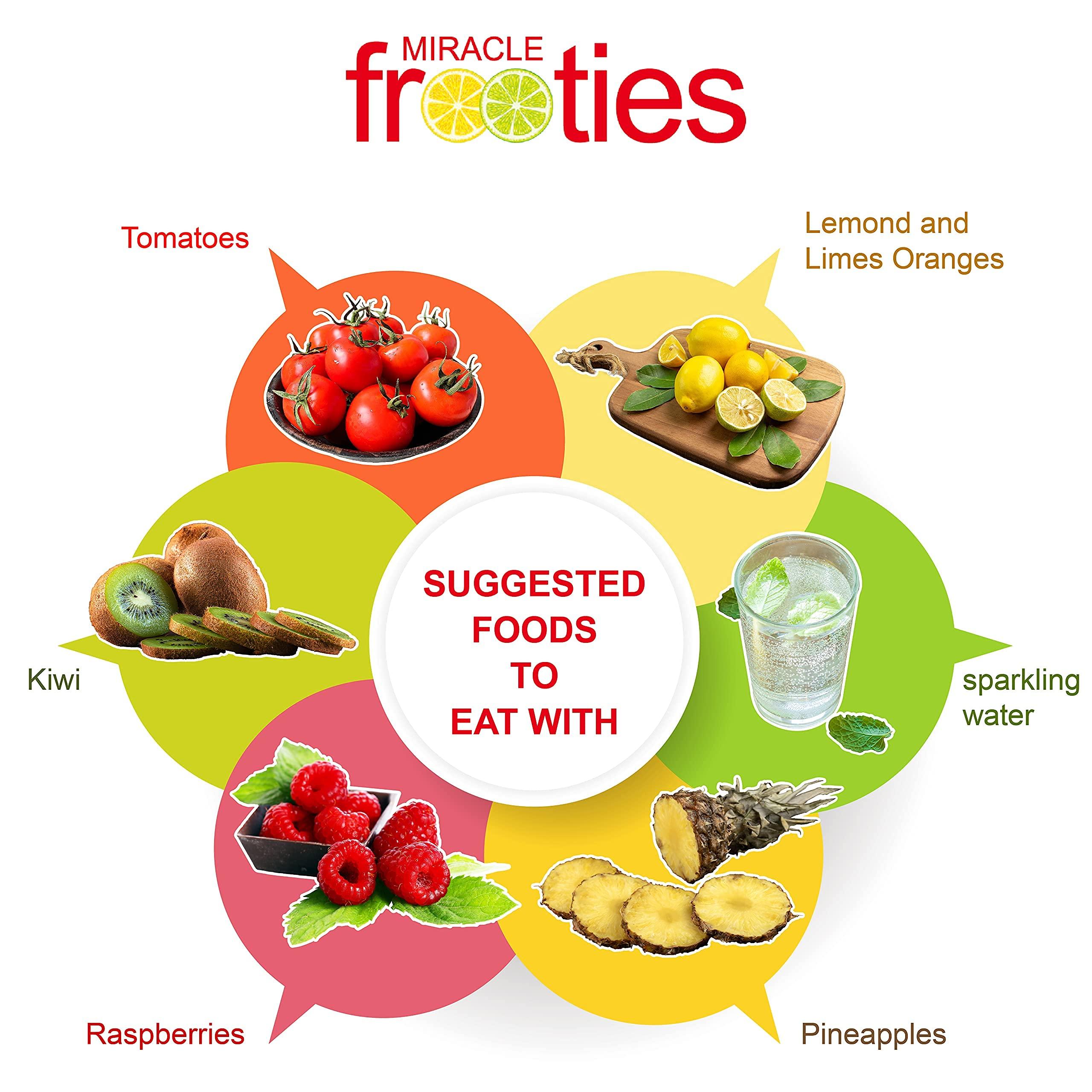 Miracle Frooties Miracle Frooties Miracle Berry Fruit Tablets, Sour to Sweet Flavor Change, Taste Shift Magic Miraculin, Sugar Free Cut Sugar Intake 100% Natural Grown, 10 Count Green Box