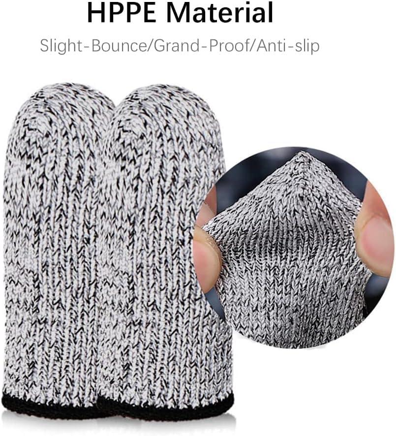 Elfzone Elfzone Finger Cots Cut Resistant Protector (24 Pcs) - 6.5cm Only - Finger Covers for Cuts, Gloves Life Extender, Cut Resistant Finger Protectors for Kitchen, Work, Sculpture, Anti-Slip, Reusable