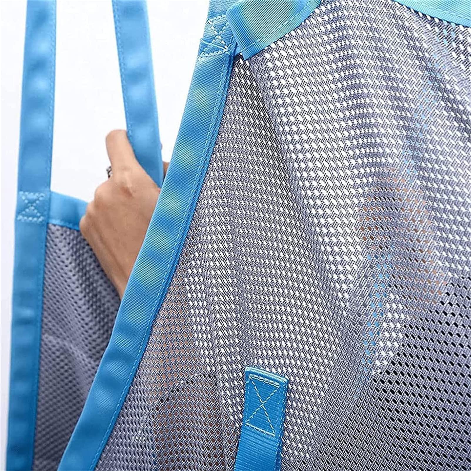 YUBING YUBING Patient Lifting Slings Full Body Patient Lift Sling, Head and Back Support, Toileting Transfer Slings, Breathable Slings for Patient Lifts with 600 lbs Mesh Weave, Large, Blue