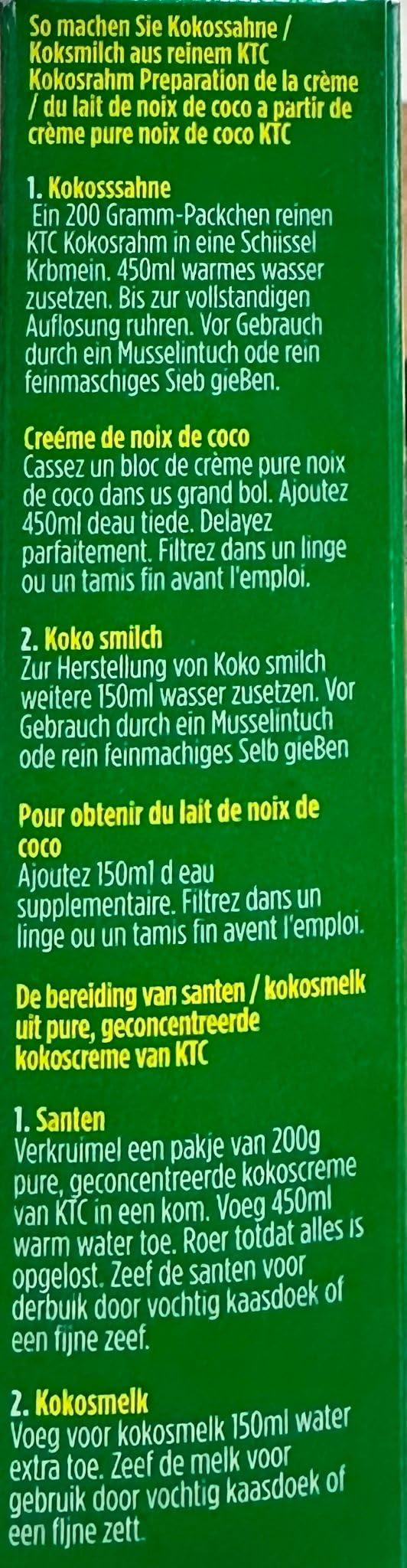 KTC Edibles KTC Pure Creamed Coconut - 200g