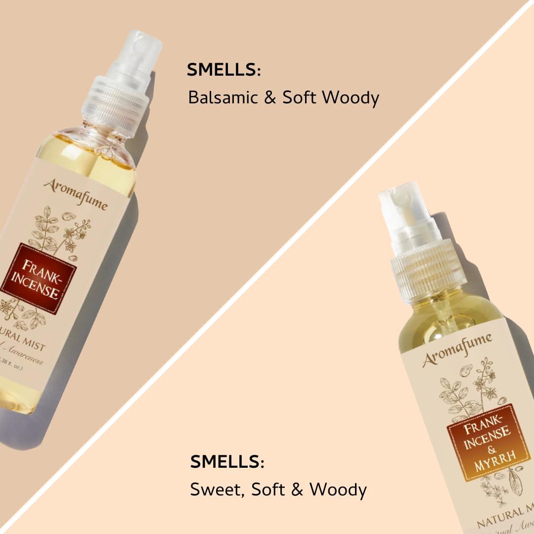 Aromafume Frankincense Mist 100ml | Frankincense & Myrrh Mist | 100ml | Aromatherapy | Natural Air fresheners for Home | Spiritual Meditation | Conscious Smudging