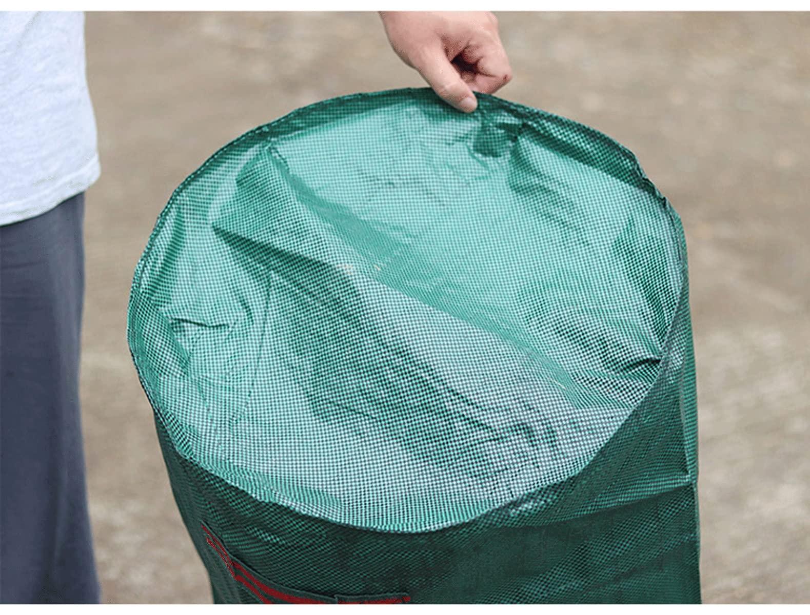 CCLONGTT CCLONGTT Camping Trash Can Lawn Garden Bags Leaf Bags Large Yard Dustpan Reusable Yard Waste Bags 32/72/80/105/132 Gallons Lawn Debris Leaf Bags Recycling Bag 4 Handles (Color : 2pcs, Size : 500L)