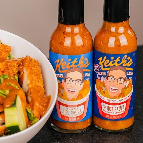 Heatonist Keith\'s Hot Chicken Sauce by Heatonist, Hot Sauce Made with Natural Ingredients: Flavors of Buffalo Ranch & Ghost Peppers, 5 fl oz Bottle (1-Pack)