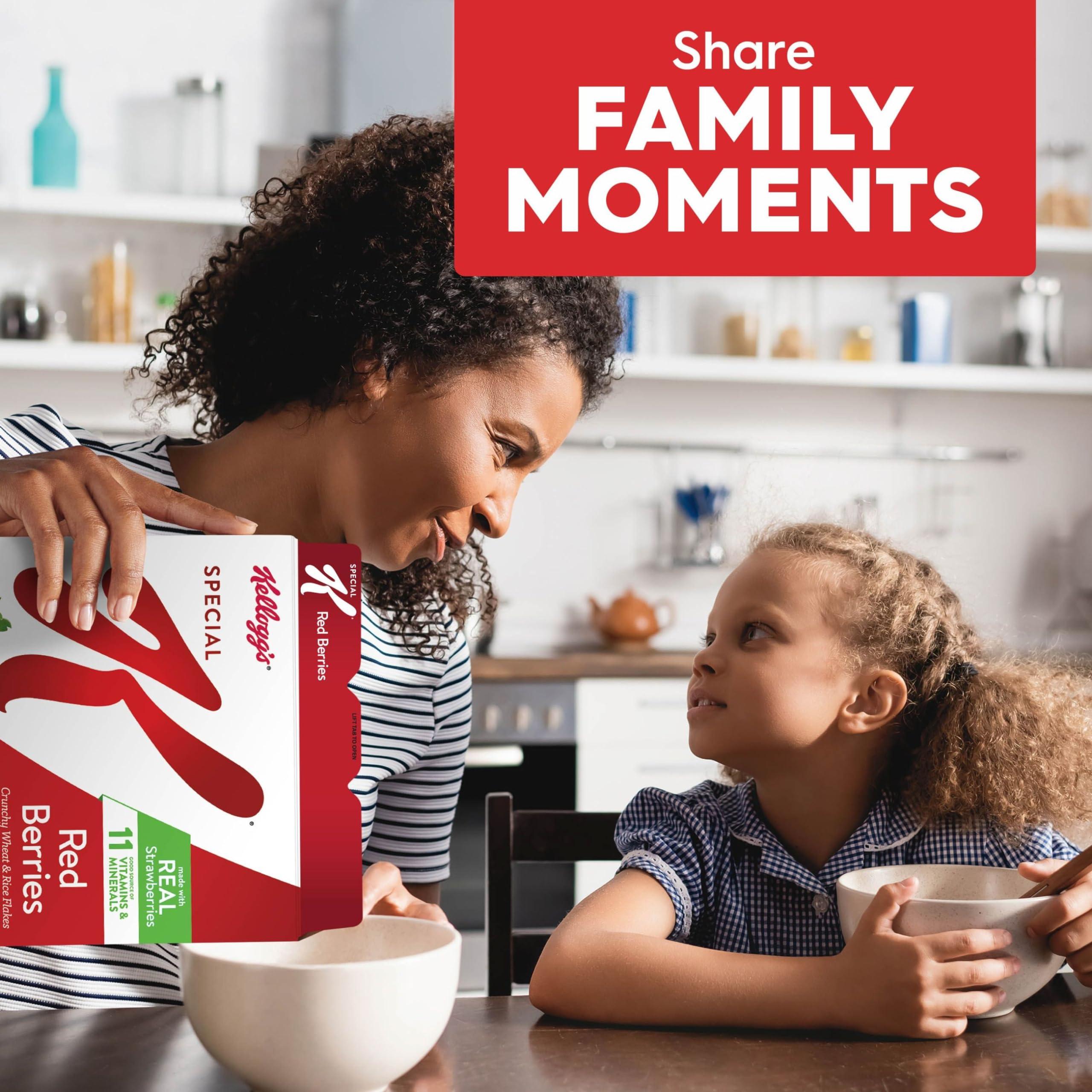 Special K Kelloggs Special K Breakfast Cereal, 11 Vitamins and Minerals, Made with Real Strawberries, Red Berries, 4.4lb Case (6 Boxes)