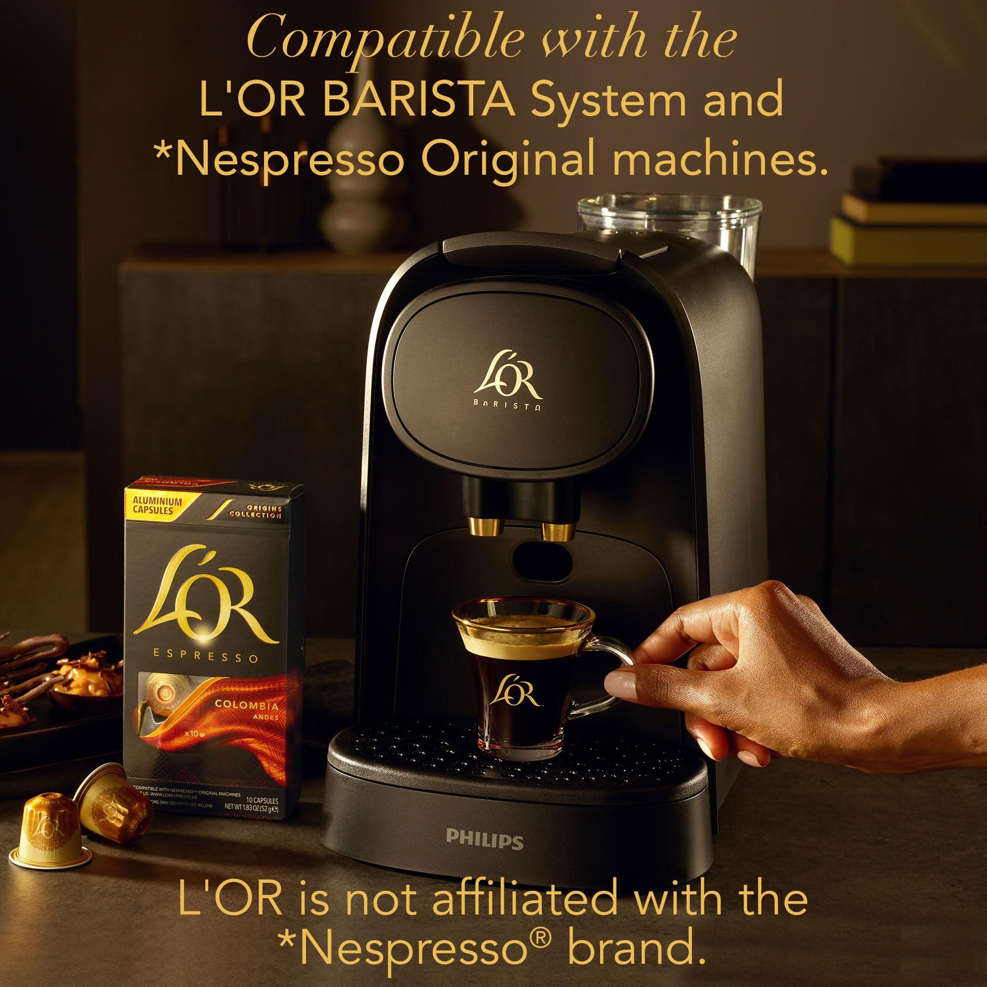 L\'OR L\'OR Espresso Capsules, 50 Count Mild Variety Pack, Single-Serve Aluminum Coffee Capsules Compatible with the LOR BARISTA System & Nespresso Original Machines