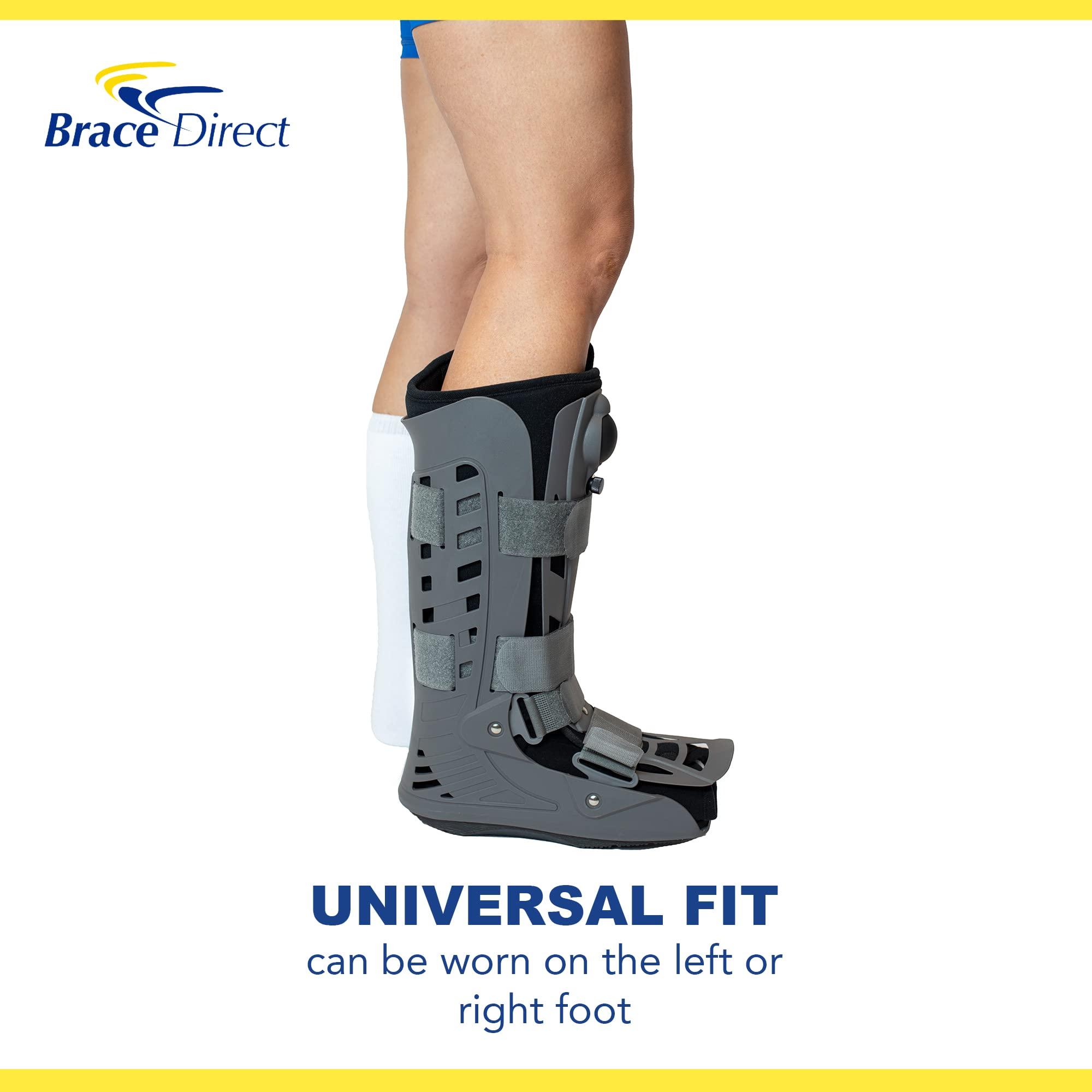 Brace Direct Brace Direct Tall Air CAM Walker Boot - Orthopedic Full Shell Air Cast Walking Boot - for Broken Foot, Sprained Ankle, Fractures, Achilles Recovery - For women and Men