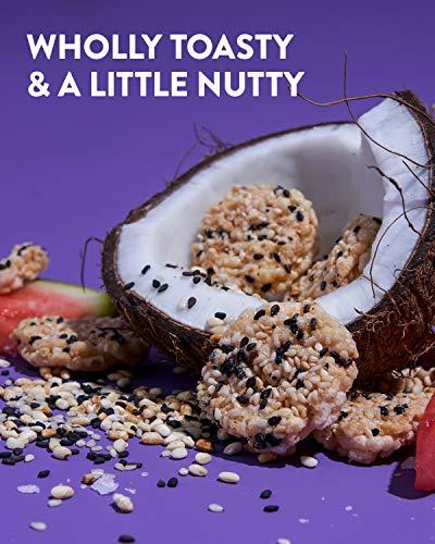 DANG Dang Thai Rice Chips | Toasted Sesame | 12 Pack | Vegan, Gluten Free, Non GMO Rice Crisps, Healthy Snacks Made with Whole Foods | 3.5 Oz Resealable Bags