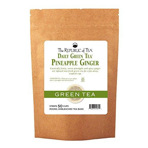 The Republic of Tea The Republic of Tea – Pineapple Ginger Daily Green Tea, 50 Tea Bags