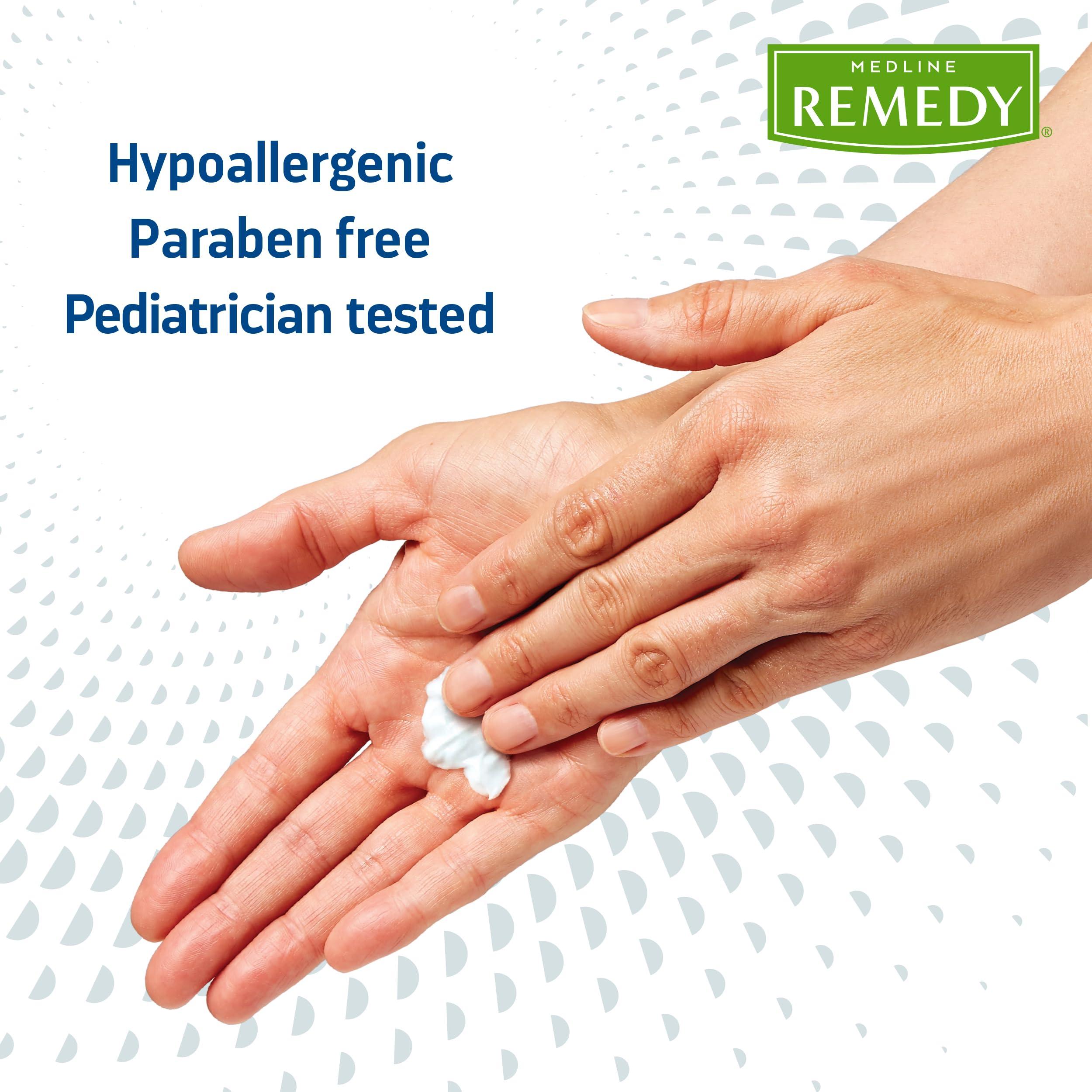 MEDLINE REMEDY Medline Remedy Clinical Silicone Cream (4 oz), 12 Count, Unscented, Chapped, Sensitive Skin, Breathable, Incontinence Care, Soothing, Breathable Film, Moisturizing, Nourishing