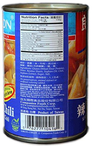 Companion Foods Companion - Vegetarian Chicken with Chili, 10 oz. Can (Pack of 6)