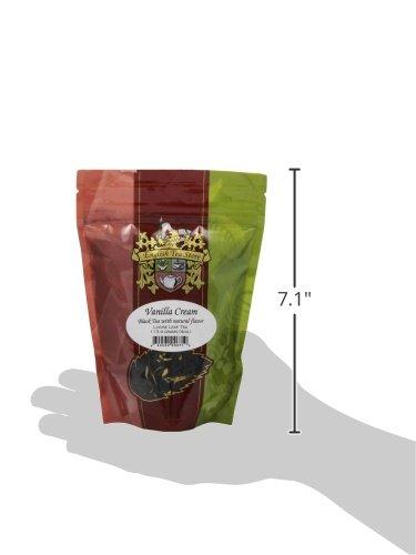 English Tea Store English Tea Store Loose Leaf, Vanilla Cream Natrually Flavored Black Tea Pouches, 4 Ounce
