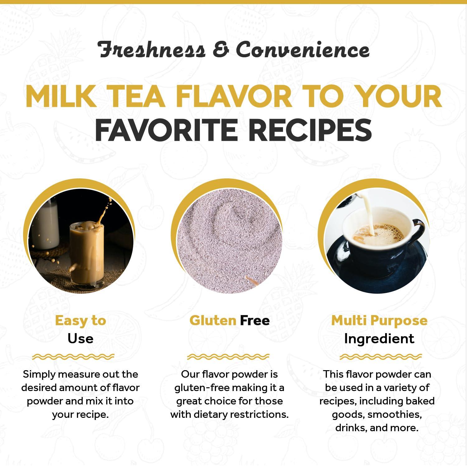 Fanale Fanale Premium Milk Tea Bubble Tea Flavoring Powder for Boba Tea| Perfect for Baking, Smoothies, Desserts and Drinks | Instant Boba Bubble Tea Powder for Milk Tea - 2.2 Pounds (Pack of 1)