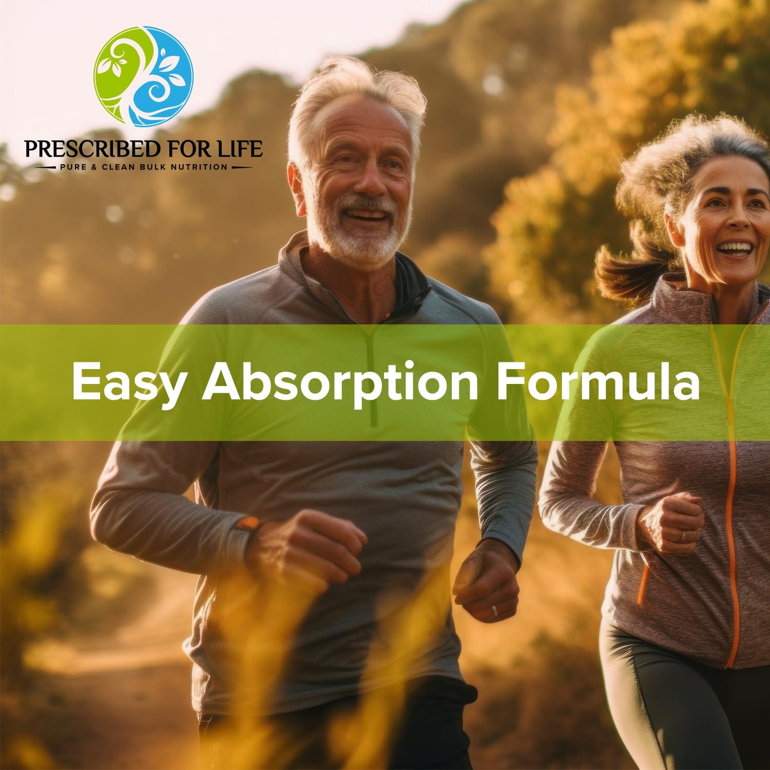 Prescribed For Life Prescribed for Life Calcium Citrate Malate, Pure Vegan Calcium Powder for Bone Health & Cardiovascular Support, Easy Absorption Formula, Non GMO, Filler & Additive Free (1kg / 2.2lb)