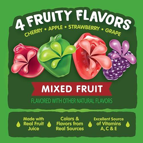 Black Forest Black Forest, Juicy Burst, Fruit Flavored Snacks, Mixed Fruit Flavors, A Juicy Burst of Natural Flavors, Made with Real Fruit Juice, 0.8 oz 22 ct