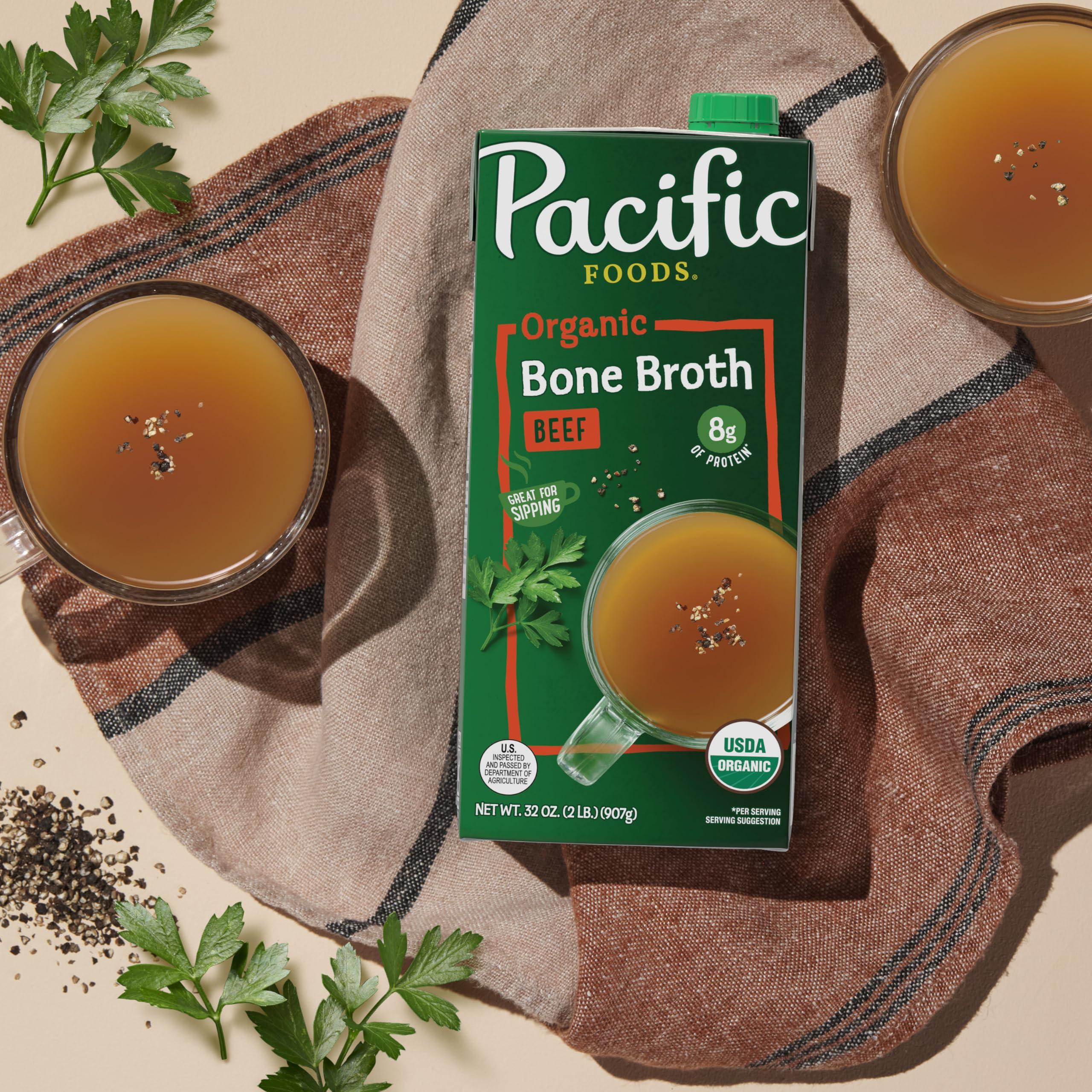 Pacific Foods Pacific Foods Organic Beef Bone Broth, 32 oz Carton