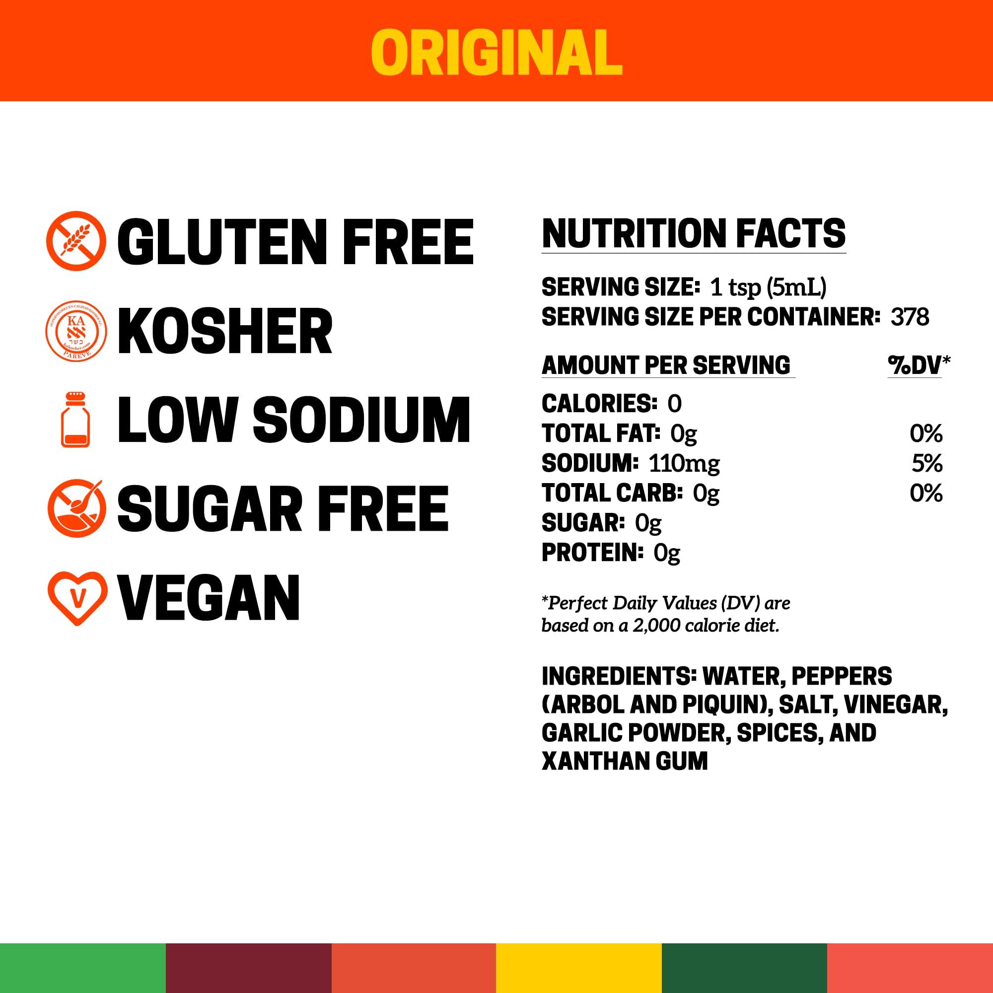 Cholula Cholula Original Hot Sauce, 64 fl oz - One 64 Fluid Ounce Bulk Container of Hot Sauce with Mexican Peppers and Signature Spice Blend, Perfect with Tacos, Eggs, Wings, Chicken and More