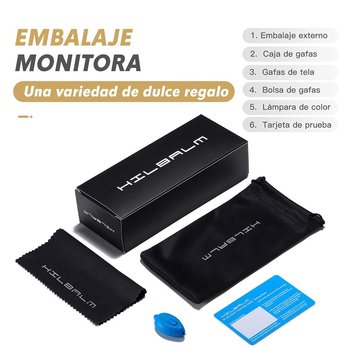 Hilbalm Hilbalm (3 Pack Blue Light Blocking Glasses Women and Man Computer Eyeglasses Metal Frame Glasses (Black, leopard, pink)