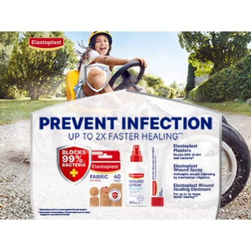 Elastoplast Elastoplast Extra Flexible Fabric Plaster Strips (10 Pieces), Extra Flexible Fabric Plasters, Breathable Plasters, Flexible Large Plasters